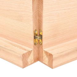 Dessus de table bois massif non traité bordure assortie 
