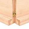 Dessus de table bois massif non traité bordure assortie 