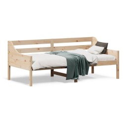 Lit de jour sans matelas 75x190 cm bois de pin massif 