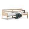 Lit de jour sans matelas 75x190 cm bois de pin massif 