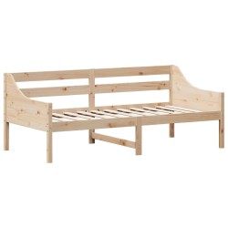 Lit de jour sans matelas 75x190 cm bois de pin massif 