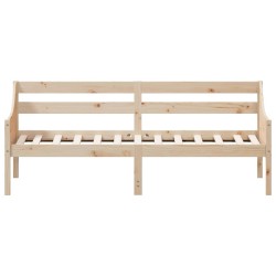 Lit de jour sans matelas 75x190 cm bois de pin massif 