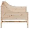 Lit de jour sans matelas 75x190 cm bois de pin massif 