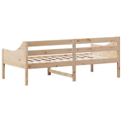 Lit de jour sans matelas 75x190 cm bois de pin massif 