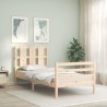 Cadre de lit sans matelas 100x200 cm bois massif 