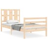 Cadre de lit sans matelas 100x200 cm bois massif 