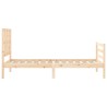 Cadre de lit sans matelas 100x200 cm bois massif 