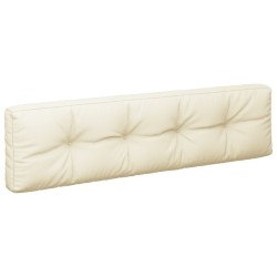 Coussins de palette lot de 2 crème tissu 