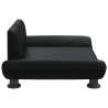 Lit pour chien noir 70x45x28 cm similicuir 