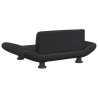 Lit pour chien noir 70x45x28 cm similicuir 