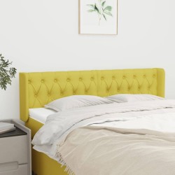 Tête de lit avec oreilles Vert 147x16x78/88 cm Tissu 