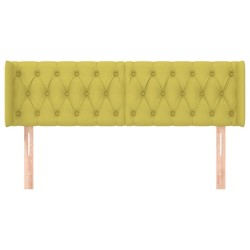 Tête de lit avec oreilles Vert 147x16x78/88 cm Tissu 
