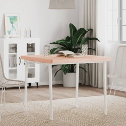 Dessus de table 80x80x4 cm carré bois massif de hêtre 