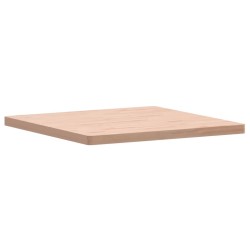 Dessus de table 80x80x4 cm carré bois massif de hêtre 