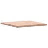 Dessus de table 80x80x4 cm carré bois massif de hêtre 