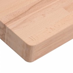 Dessus de table 80x80x4 cm carré bois massif de hêtre 