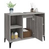 Meuble d'évier sonoma gris 80x33x60 cm bois d'ingénierie 