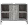 Meuble d'évier sonoma gris 80x33x60 cm bois d'ingénierie 