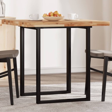 Dessus de table carré 80x80x4 cm bois massif d'acacia 