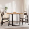 Dessus de table carré 80x80x4 cm bois massif d'acacia 