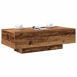 Table basse vieux bois 100x49,5x31 cm bois d'ingénierie 