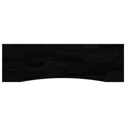 Dessus de bureau marron foncé bois chêne massif rectangulaire 