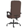 Fauteuil de massage inclinable de bureau Marron Similicuir 
