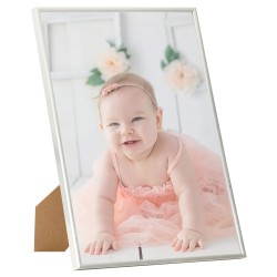 Collage de cadres photo 5 pcs de mur table Argenté 70x90 cm MDF 