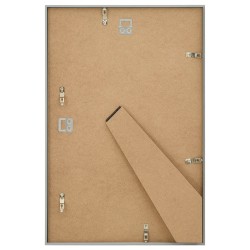 Collage de cadres photo 5 pcs de mur table Argenté 70x90 cm MDF 