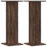 Supports de haut-parleurs 2 pcs chêne marron bois d'ingénierie 