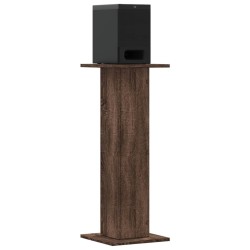 Supports de haut-parleurs 2 pcs chêne marron bois d'ingénierie 