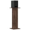 Supports de haut-parleurs 2 pcs chêne marron bois d'ingénierie 