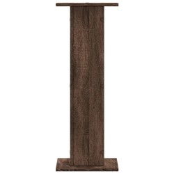 Supports de haut-parleurs 2 pcs chêne marron bois d'ingénierie 