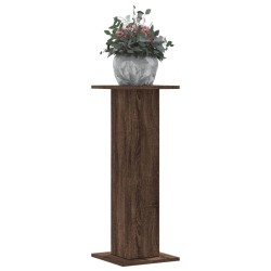 Supports pour plantes 2 pcs chêne marron bois d'ingénierie 