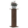 Supports pour plantes 2 pcs chêne marron bois d'ingénierie 