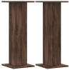 Supports pour plantes 2 pcs chêne marron bois d'ingénierie 