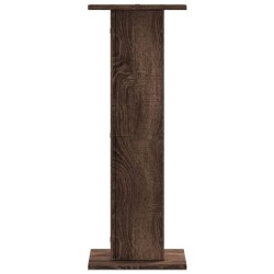 Supports pour plantes 2 pcs chêne marron bois d'ingénierie 