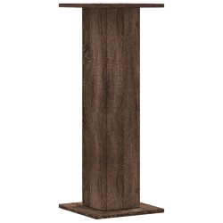 Supports pour plantes 2 pcs chêne marron bois d'ingénierie 