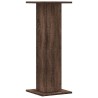 Supports pour plantes 2 pcs chêne marron bois d'ingénierie 