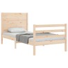 Cadre de lit sans matelas bois massif 