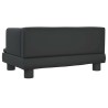 Lit pour chien noir 60x40x30 cm similicuir 