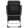 Chaise pliante de camping lot de 2 Noir Aluminium 