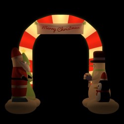 Porte voûtée gonflable de Noël avec LED 260 cm 