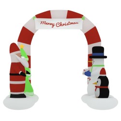 Porte voûtée gonflable de Noël avec LED 260 cm 