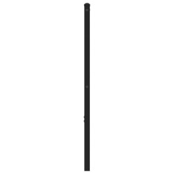 Tête de lit chêne marron 180 cm acier et bois d'ingénierie 
