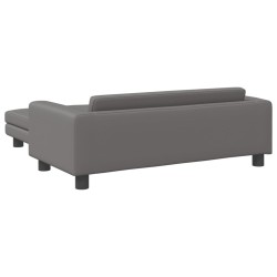 Canapé avec repose-pied pour enfants gis 100x50x30cm similicuir 