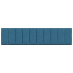 Coussin de tête de lit bleu 200 cm velours 