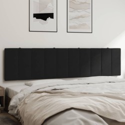 Coussin de tête de lit noir 200 cm velours 