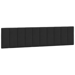 Coussin de tête de lit noir 200 cm velours 