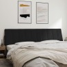 Coussin de tête de lit noir 200 cm velours 
